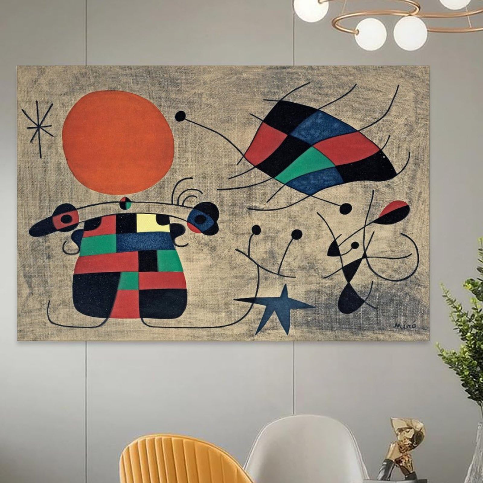 ジョアン ミロ キャンバスアート 3点セット (40×60cm) 大きめ 模写 ジョアン ミロ キャンバスアート 3点セット (40×60cm) 大きめ 模写 絵画